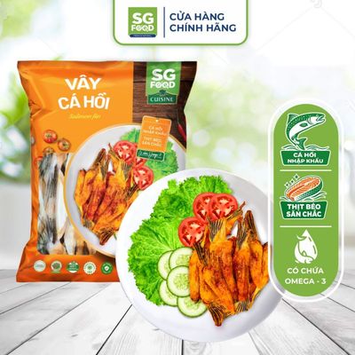 [Đông lạnh] Vây cá hồi nhập khẩu cao cấp SGFood 500g