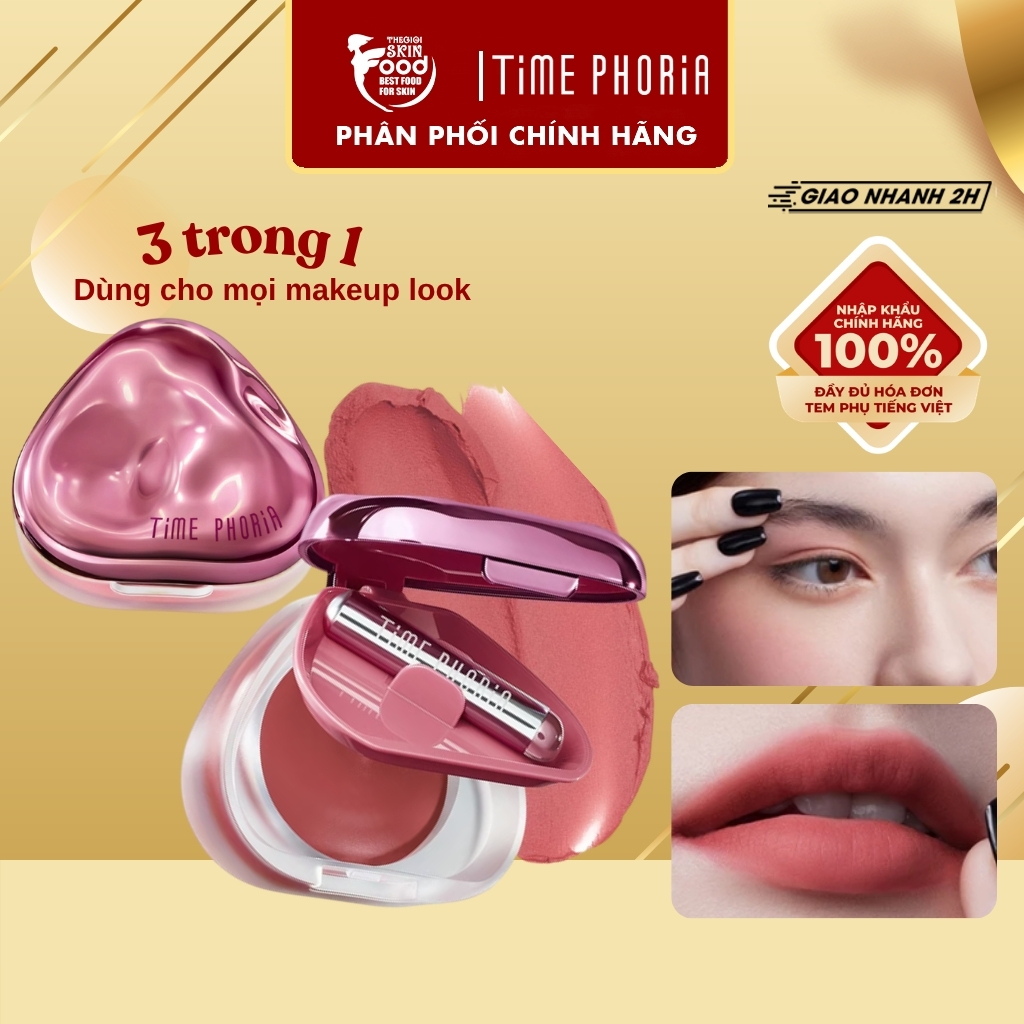 Son kem má môi đa năng Time Phoria Orbita Lip And Cheek Blurring Pot 4g thegioiskinfood