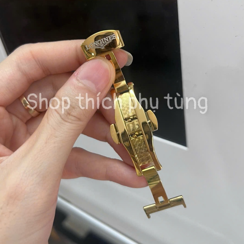 [ GIAO NHANH ] Khóa Đồng Hồ Longines - Khóa Chống Gập Dây Da Có Kèm Đồ Thay MUA THEO SIZE KHÓA