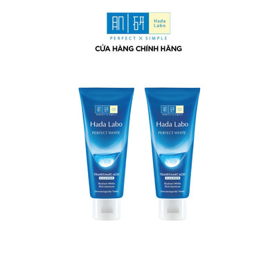[VB] Combo 2 Sữa rửa mặt dưỡng trắng Hada Labo Perfect White Tranexamic Acid Cleanser 80g