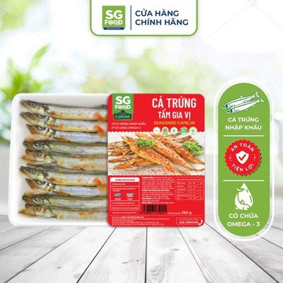 [Đông lạnh] Cá trứng tẩm gia vị có gói nước chấm cao cấp SG Food 250g
