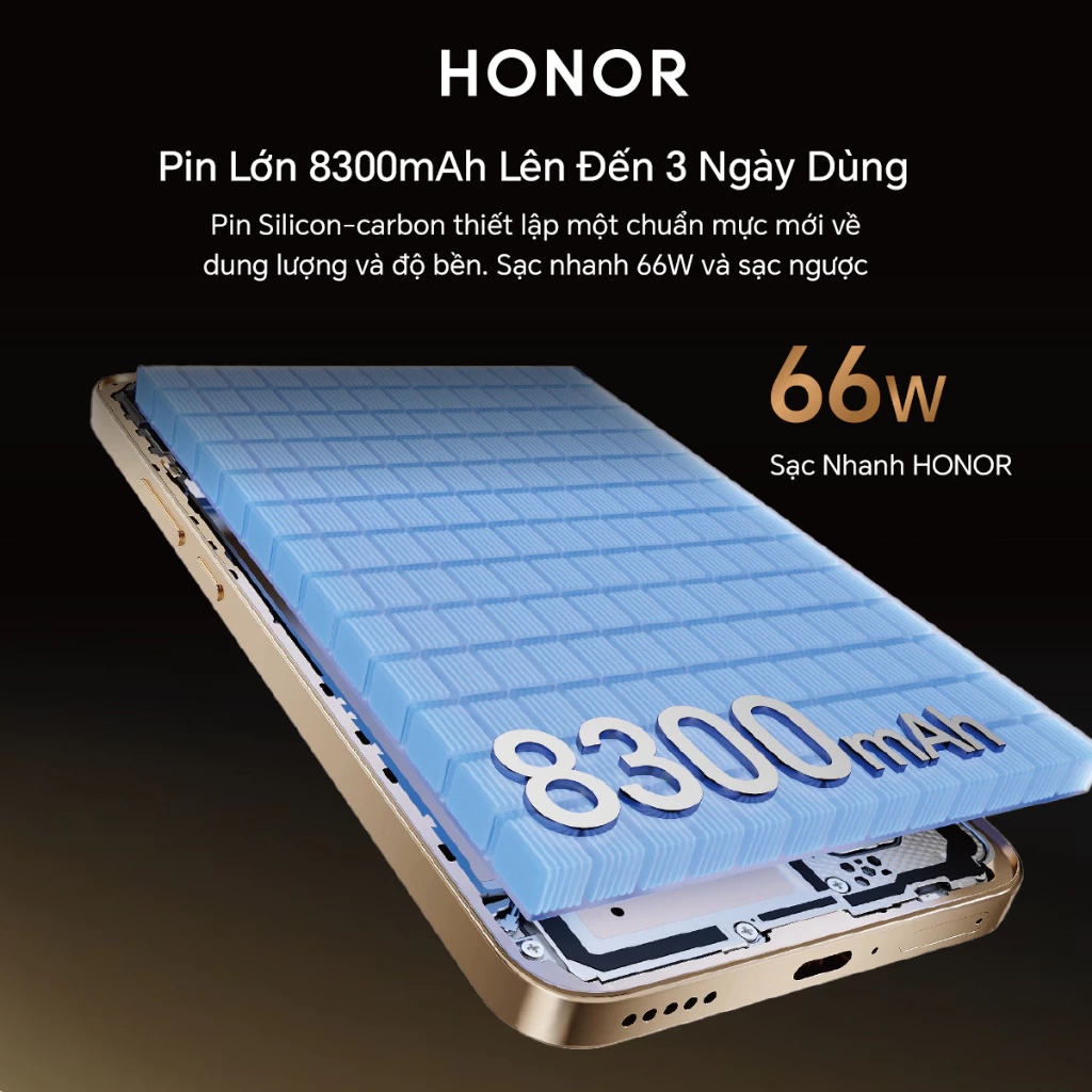 [ƯU ĐÃI ĐỘC QUYỀN] Điện Thoại HONOR X9d 5G 12GB + 256GB | Pin 8300mAh | Camera AI OIS 108 MP| BH 24 Tháng | BigBuy360 - bigbuy360.vn