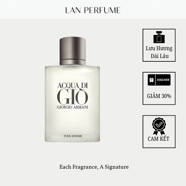 LAN PERFUME | Nước Hoa  Giò trắng EDT Cho Nam - Hương Biển Thanh Lịch