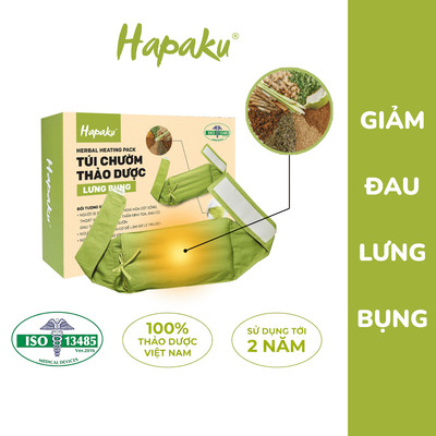 Túi Chườm Thảo Dược HAPAKU Chườm Nóng Giảm Đau Lưng Hông Làm Nóng Bằng Lò Vi Sóng