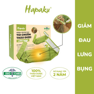 Túi chườm thảo dược hapaku chườm nóng giảm đau lưng hông làm nóng bằng lò vi sóng