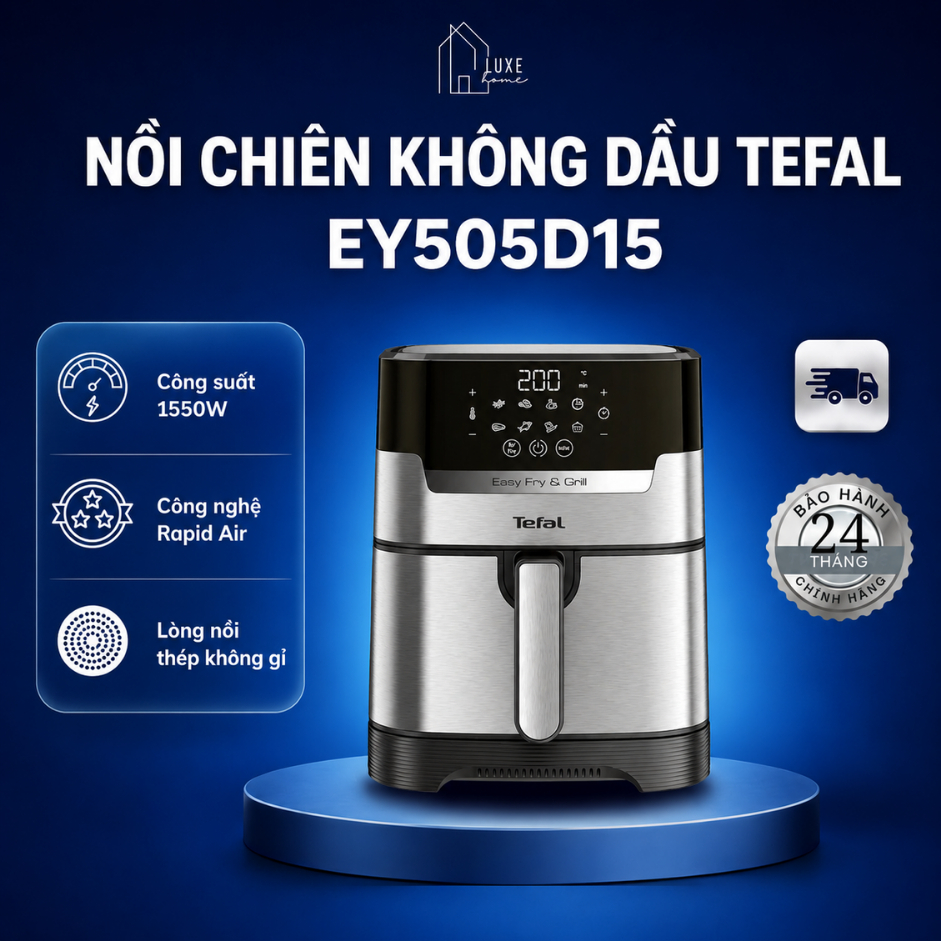 Nồi chiên không dầu Tefal EY505D15 | 4.2 Lít  - Bảo Hành 2 năm