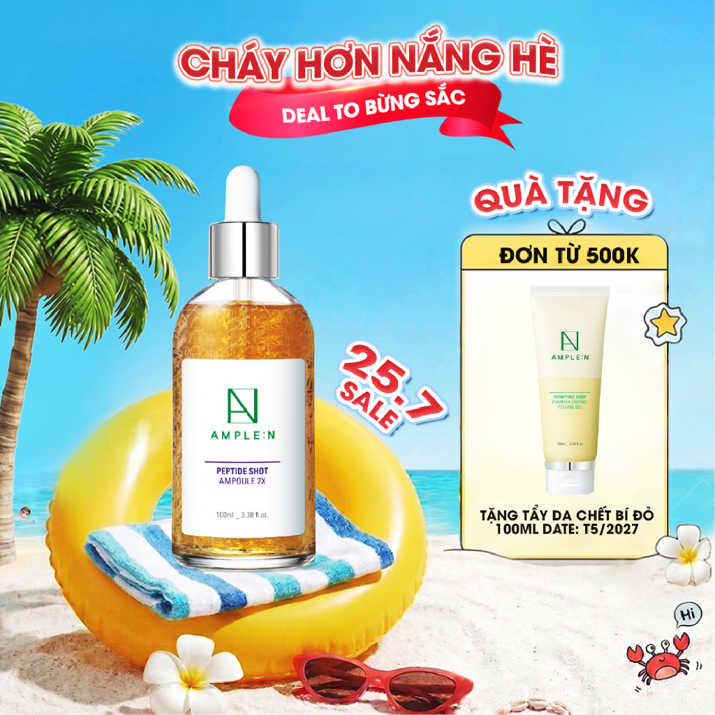 Tinh Chất Cấp Ẩm, Chống Lão Hóa AMPLE:N Peptide Shot Ampoule 2X 100ML