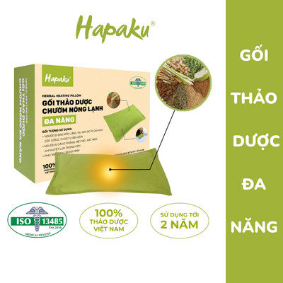 Túi Chườm Thảo Dược HAPAKU, Giảm Căng Cứng Cơ, Chườm Bụng Kinh, Massage Vai Gáy, Lưu Thông Khí Huyết