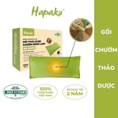 Gối Chườm Nóng Lạnh Đa Năng Hapaku Giảm Đau Cổ Vai Gáy, Giảm Đau Bụng Kinh, Lưu Thông Khí Huyết