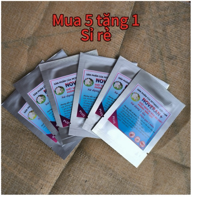 [Mua 5 tặng 1] 1 Gói NOVERAN (12-15kg) tắm và phun môi trường diệt ve, rận,bọ hiệu quả 1 năm