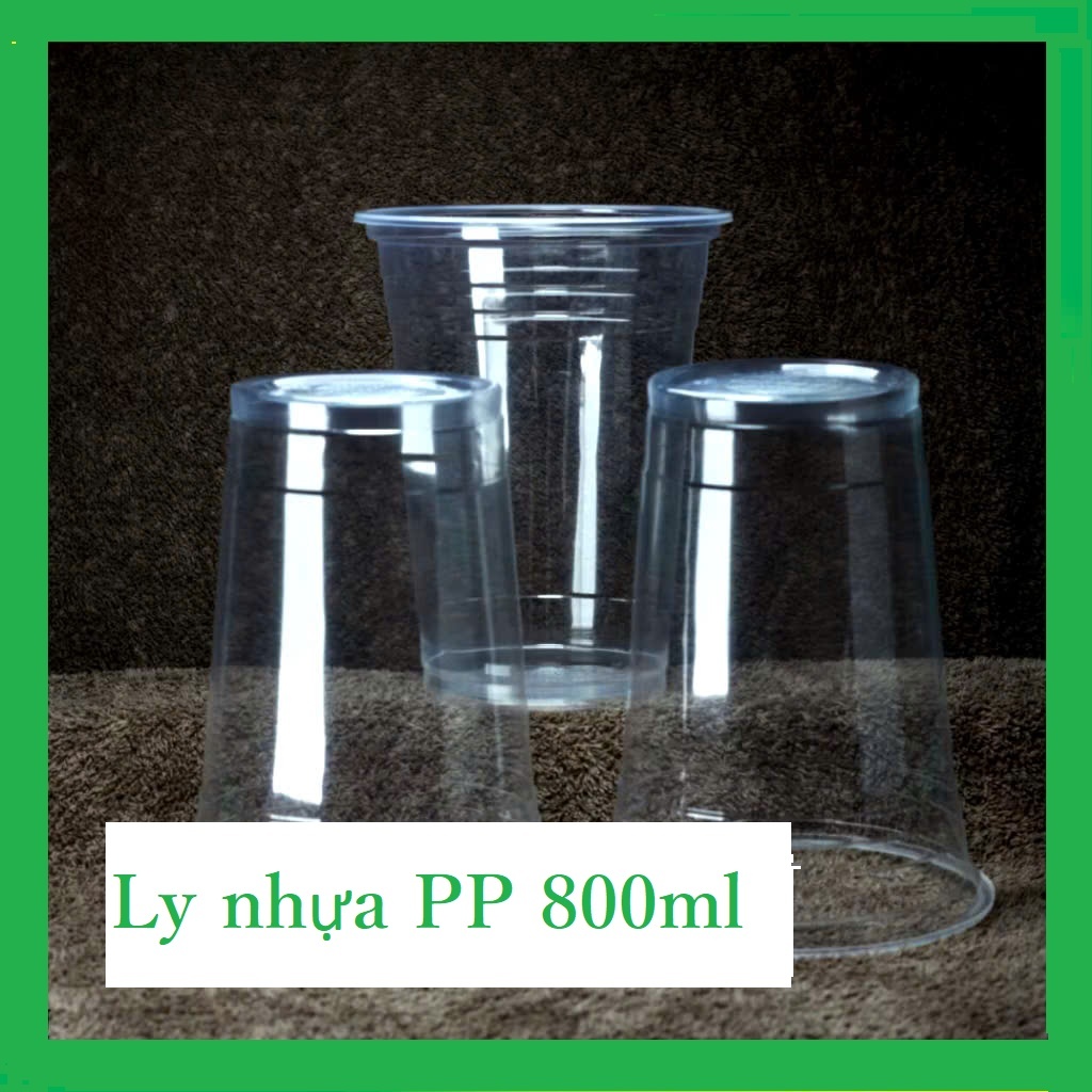 (Combo 100 ) Cái ly nhựa 800ml/ 900ml - ly nước mía, Ly trà tắc_ Bao Bì Dung