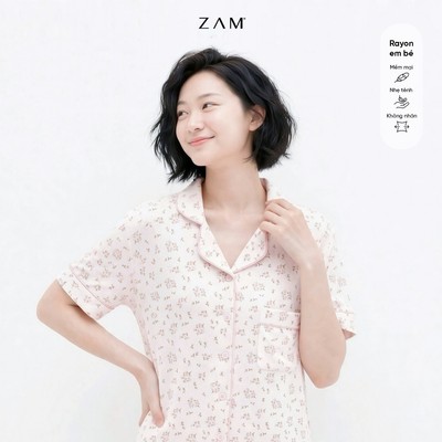Bộ mặc nhà ZAM Ngắn tay quần đùi & quần dài Rayon siêu mát, siêu mềm, nhẹ tênh, không nhăn. CDRL