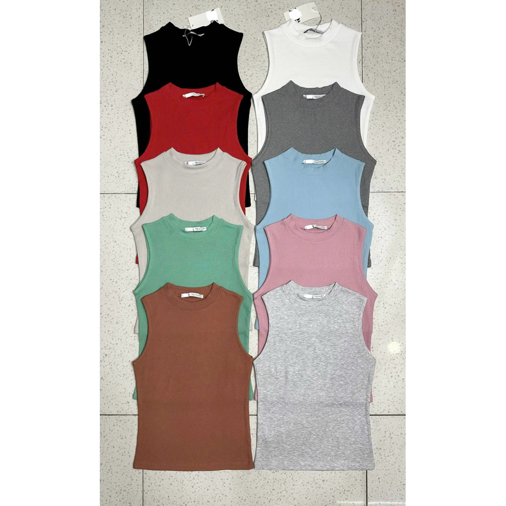 Áo thun sát nách cổ 3 phân gân lụa ZR COBÉ