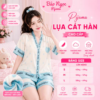 MẪU HÈ Bộ Pijama Lụa Cát Cao Cấp Thiết Kế Cộc Tay Sang Chảnh Tôn Da Đồ Ngủ Nữ Mới Nhất 2026