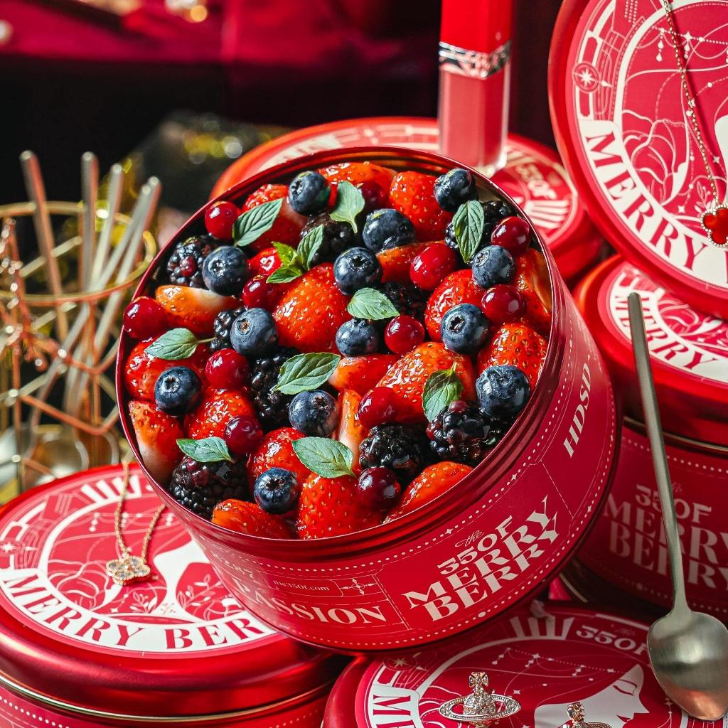 THE 350F BÁNH DÂU MERRY BERRY HỘP THIẾC - GIAO TRONG NGÀY