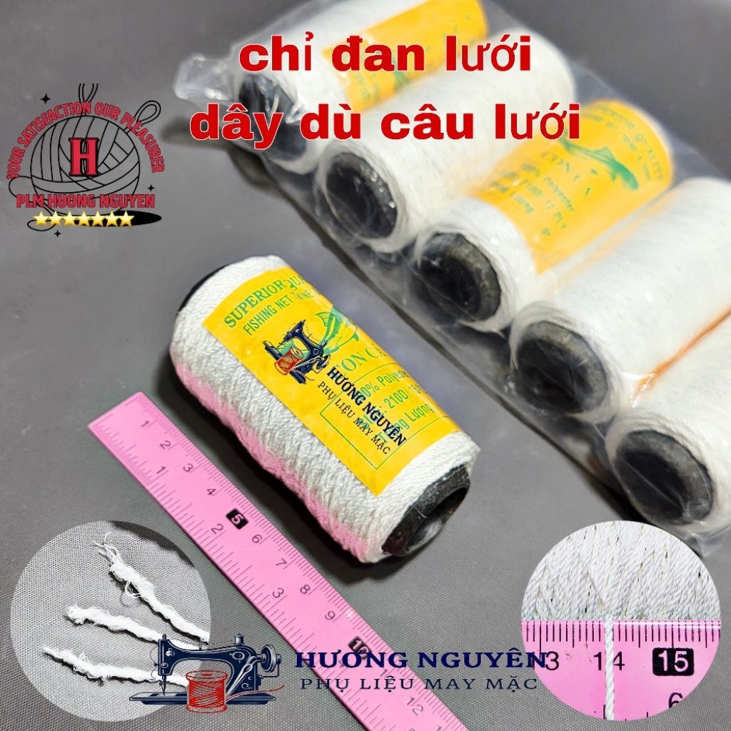 Dây dù đan lưới 1mm, chỉ dù câu lưới 100% Polyester siêu bền, cuộn nhỏ gọn.