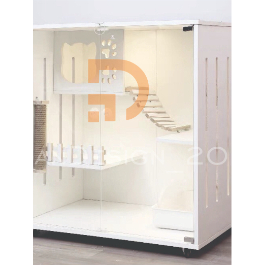 NHÀ GỖ CHO MÈO - CHUỒNG MÈO VILLA MS021 THƯƠNG HIỆU DOAN_DESIGN201