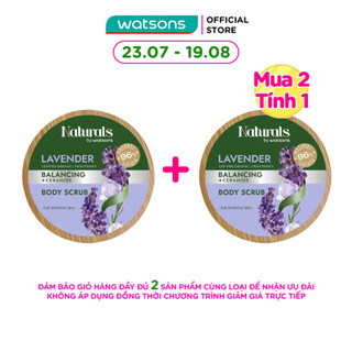 Tẩy Tế Bào Chết Cơ Thể Naturals By Watsons Balancing Cân Bằng Độ Ẩm Chiết Xuất Lavender 200g