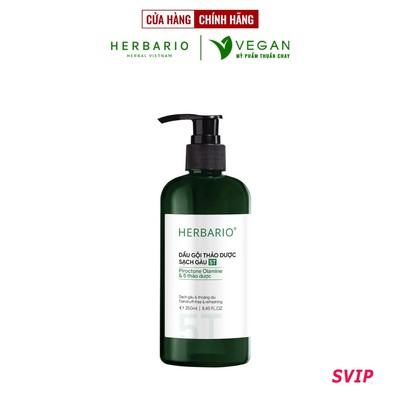 [SVIP] Dầu gội thảo dược sạch gàu 5T Herbario 250ml - Vegan Mỹ phẩm thuần chay