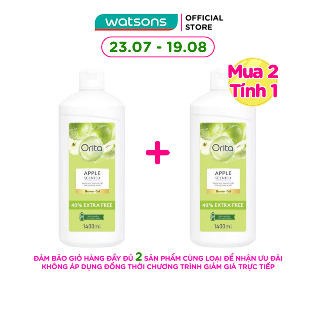 Gel Tắm Orita Apple Scented Shower Gel 1400ml