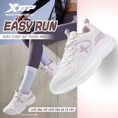 [5km+] XTEP Giày chạy nhẹ nữ Giày thể thao công nghệ chống nước, chống bụi, nhẹ, lưới thoáng khí, giày chạy bộ