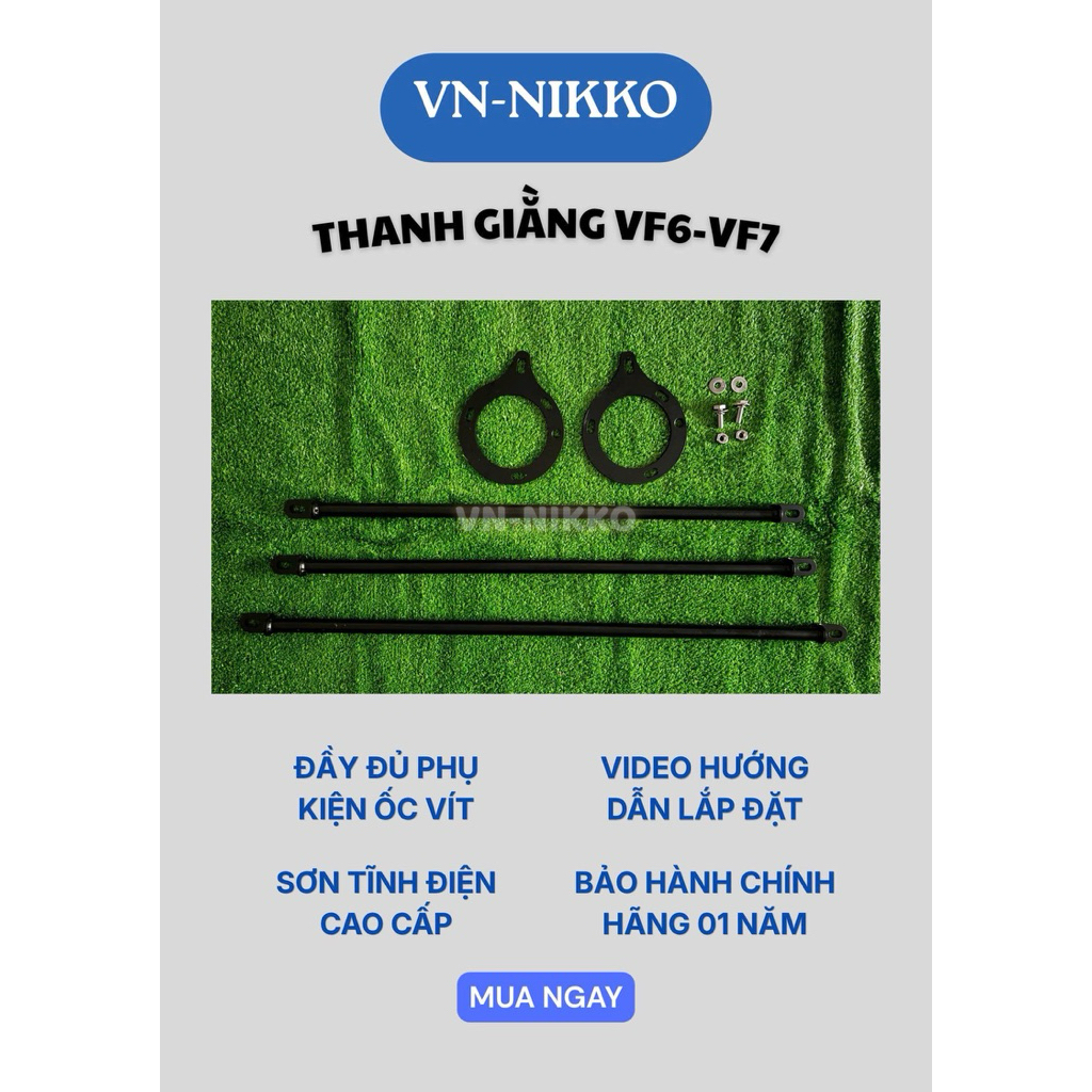 Bộ 3 thanh giằng tăng cứng cho xe oto điện vinfast VF6/VF7.
