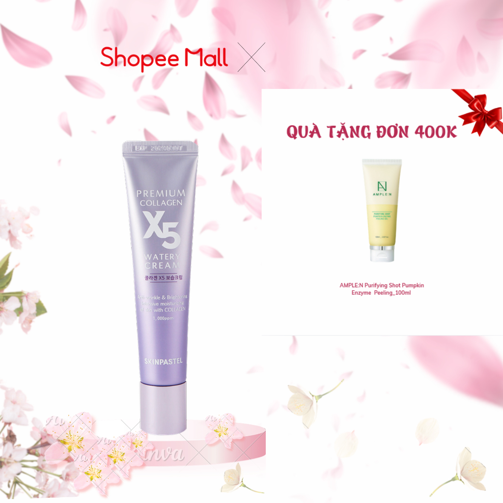 Kem dưỡng ẩm Collagen Skinpastel Premium collagen X5 watery cream 30ml