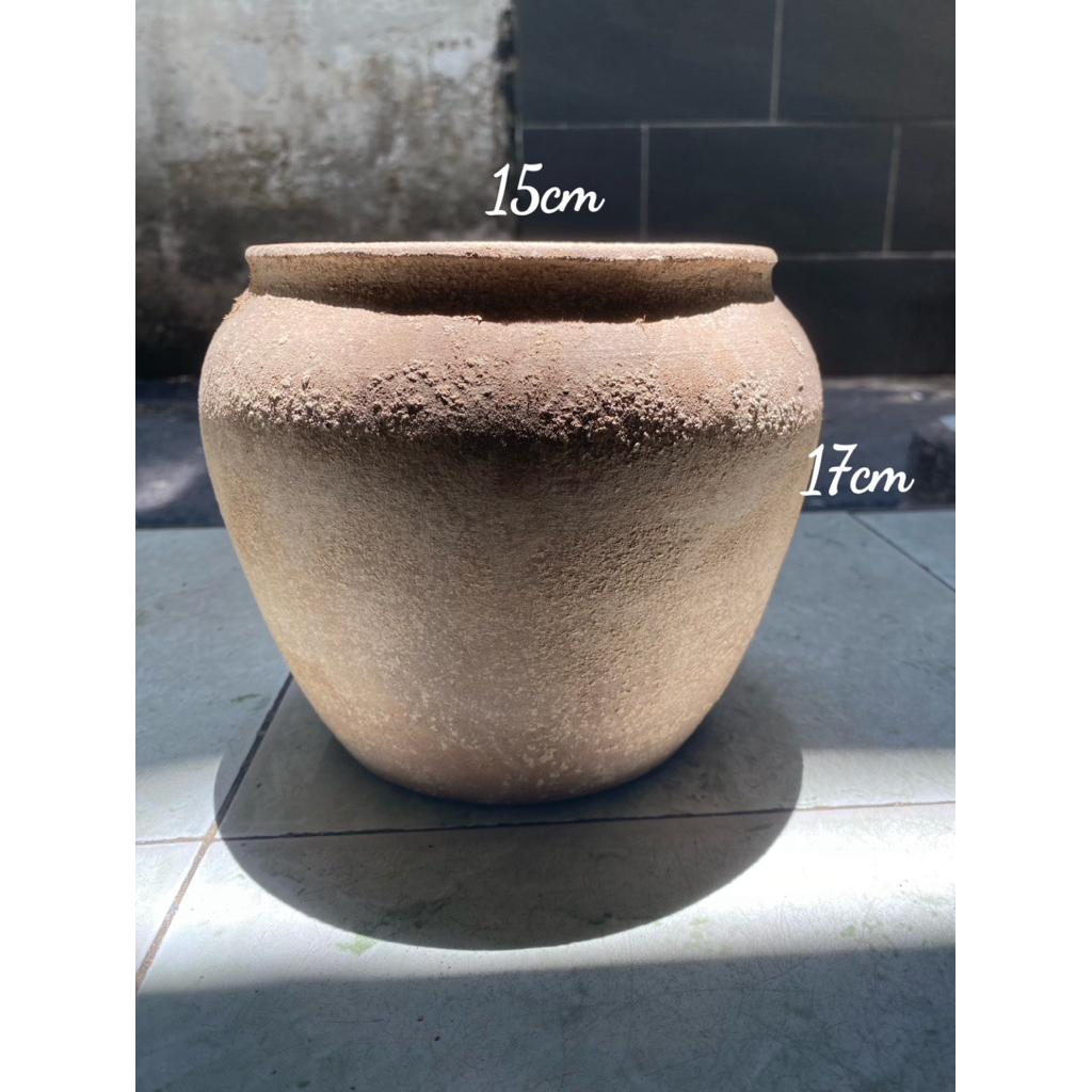 Chậu Lu MiNi - Chậu Đất Nung decor-VUONCOCHAU tặng kèm lót chậu