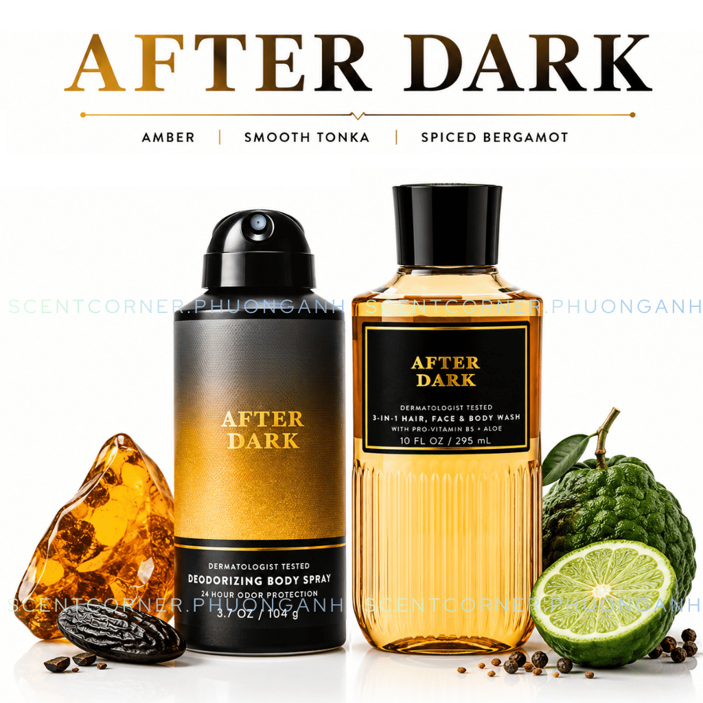 AFTER DARK | Bộ sản phẩm Spray - Sữa Tắm Nam