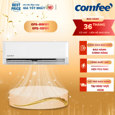 CFS-09FGY / CFS-12FGY Máy lạnh Comfee 1 HP CFS-09FGY /CFS-12FGY Chính Hãng / không có inveter