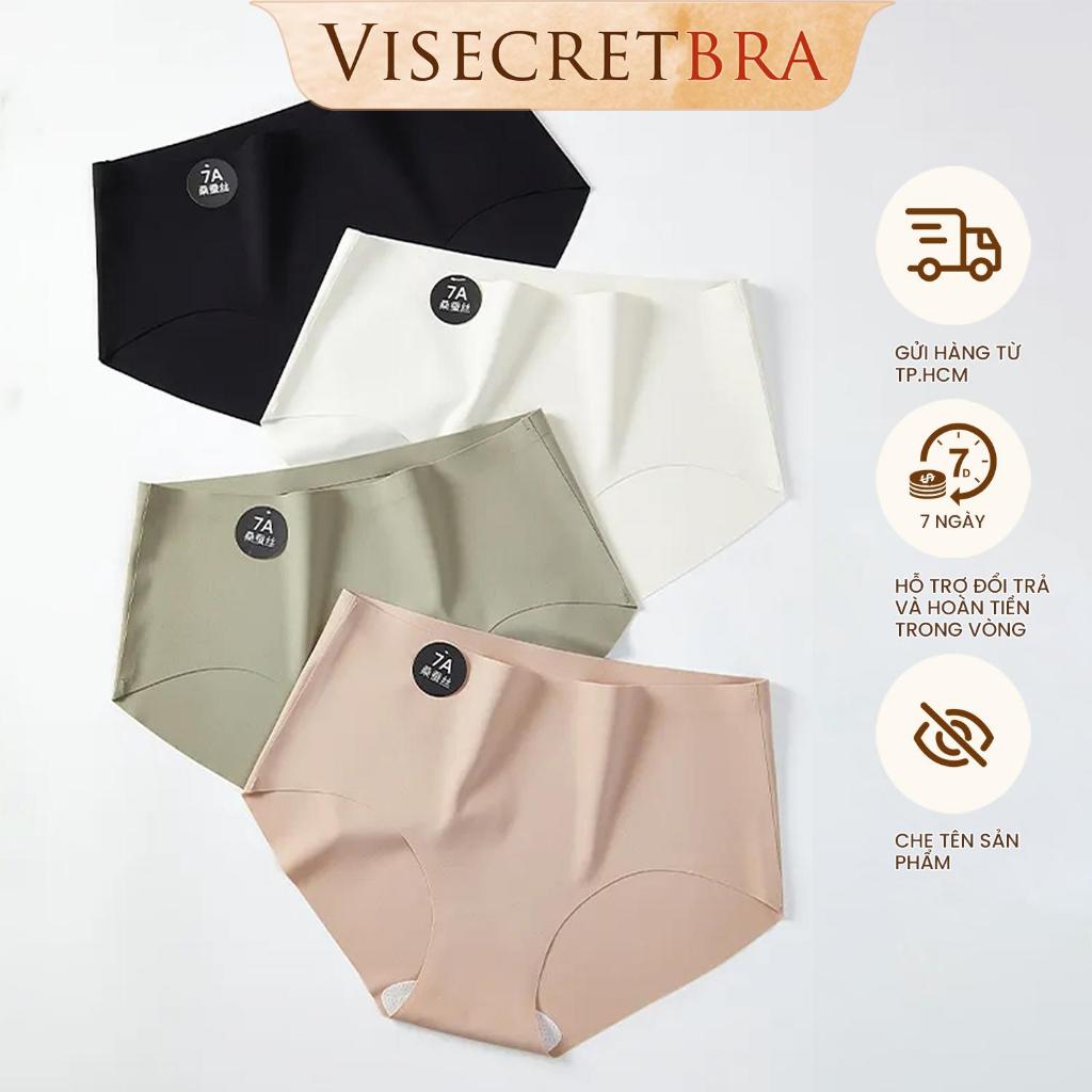 DEAL SAM - VN230204K -- VISECRETBRA Quần Lót Nữ Quần Chip Chất Su Lạnh Kháng Khuẩn Không Đường May Mỏng Nhẹ Thoáng Mát