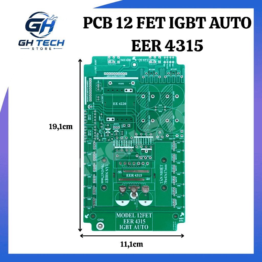 PCB 12 FET IGBT EER4315 - GH TECH STORE