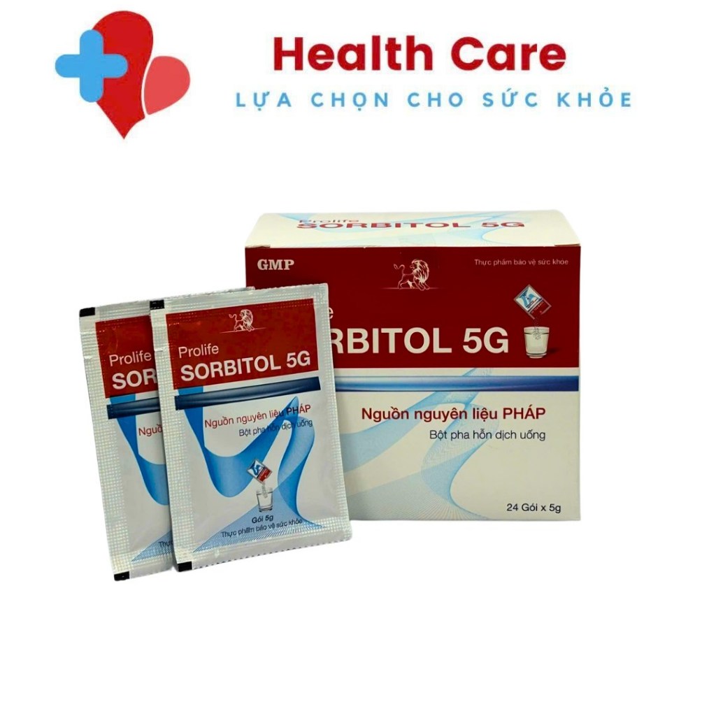 Sorbitol 5G Giúp làm giảm triệu chứng táo bón - Hộp 24 gói x 5g
