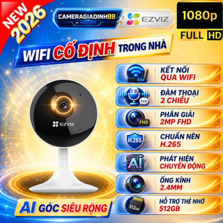 Camera ip wifi 2m góc rộng ezviz c1t smart home 1080p c1c c6n