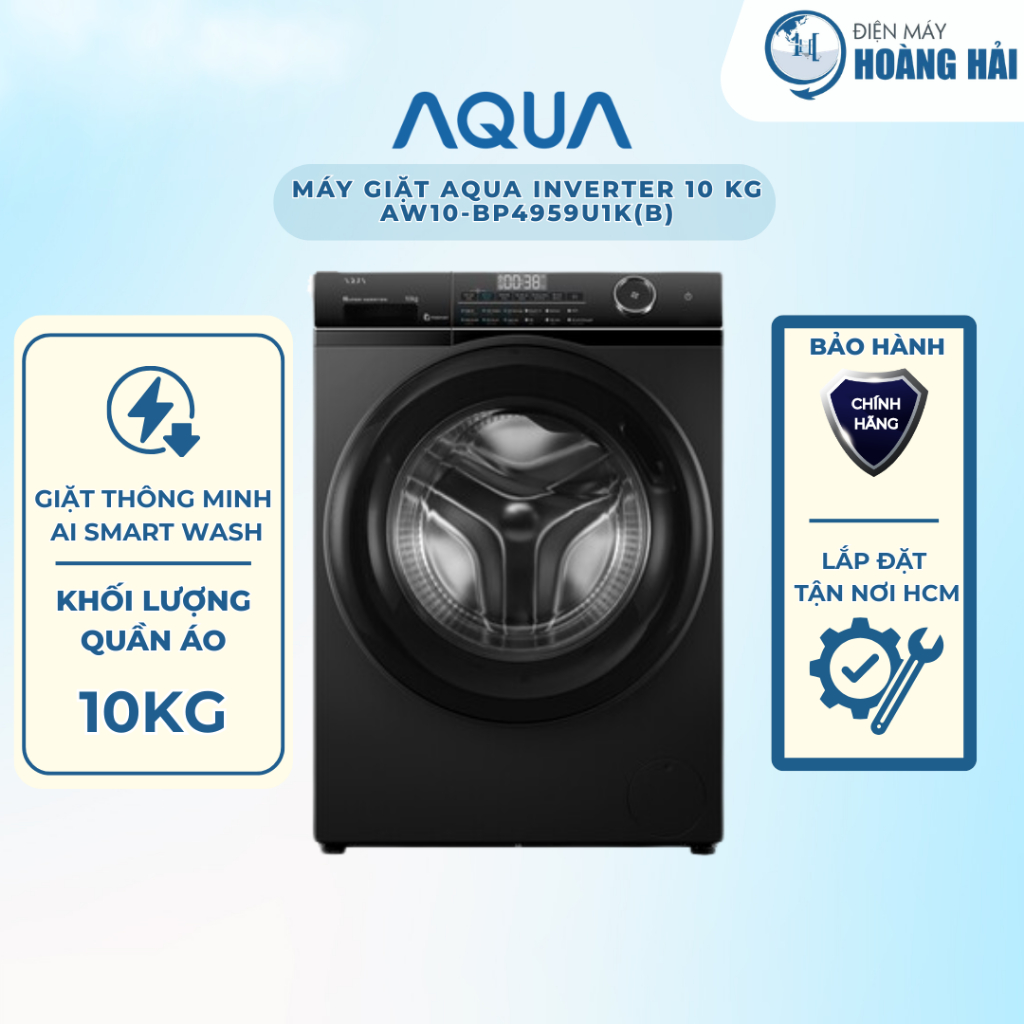 AW10-BP4959U1K(B) | Máy giặt Aqua Inverter 10 kg AW10-BP4959U1K(B) - HÀNG CHÍNH HÃNG