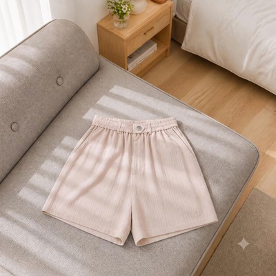 Quần sooc nữ SUNFLY linen thun SFQ2046