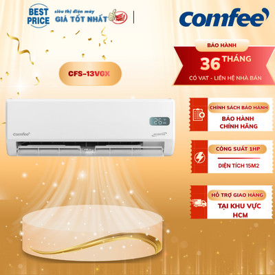 CFS-13VGX | Máy lạnh Comfee Inverter 1.5 HP CFS-13VGX - Hàng chính hãng