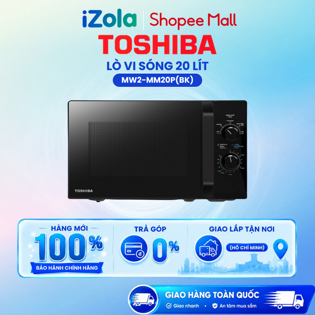 MW2-MM20P(BK) - Lò vi sóng Toshiba 20 lít MW2-MM20P(BK) - Hàng chính hãng