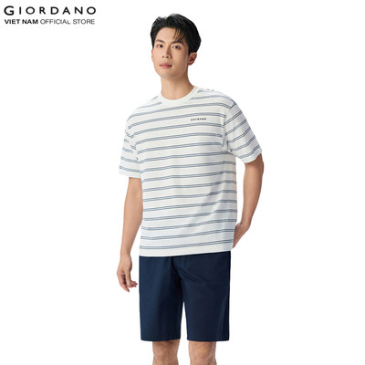 GIORDANO Áo Thun Nam Ngắn Tay Cổ Tròn In Hình CHIIKAWA Collection Men's Short-Sleeve Graphic T-Shirt 01096092-80