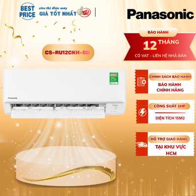 CS-RU12CKH-8D Máy Lạnh Điều hòa Panasonic  – 1 chiều Inverter, 12.000 BTU, Nanoe-G CS-RU12CKH-8D