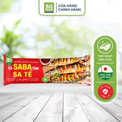 [Đông lạnh] Cá saba SG Food Sa tế 600 - 800g