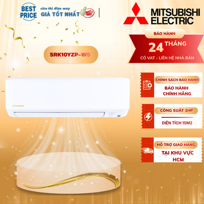 SRK10YZP-W5 Máy Lạnh Mitsubishi Heavy – 1.0 HP, Inverter, Tiết Kiệm Điện, Vận Hành Êm Ái SRK10YZP-W5