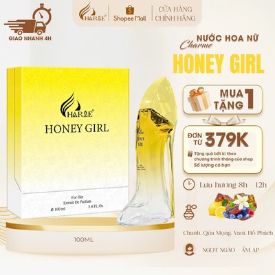 [QUÝ CÔ NGỌT NGÀO TẶNG 10ML] Nước Hoa Nữ CHARME HONEY GIRL 100ML Ngọt Ngào, Sang Trọng_Nước Hoa Chính Hãng