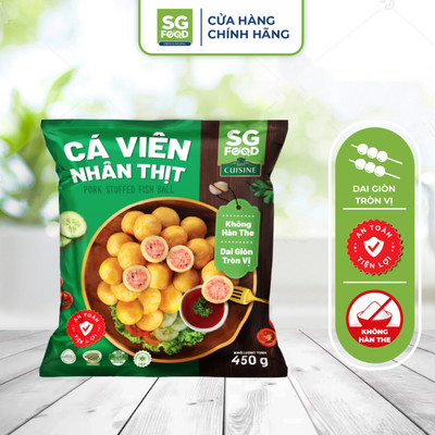 [Đông lạnh] Cá Viên Nhân Thịt SG Food 450G
