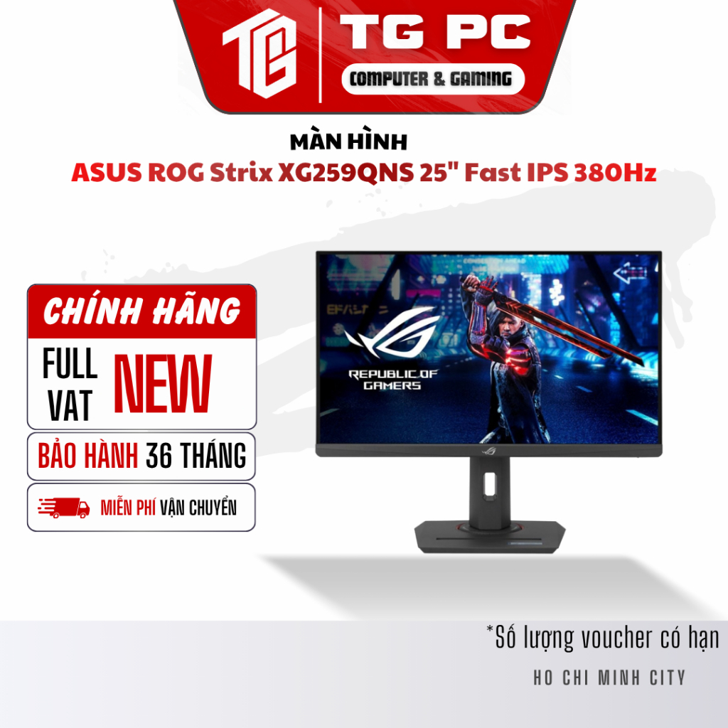 [NEW FULL VAT] Màn Hình ASUS ROG Strix XG259QNS 25" Fast IPS 380Hz chuyên game - BẢO HÀNH 36 THÁNG
