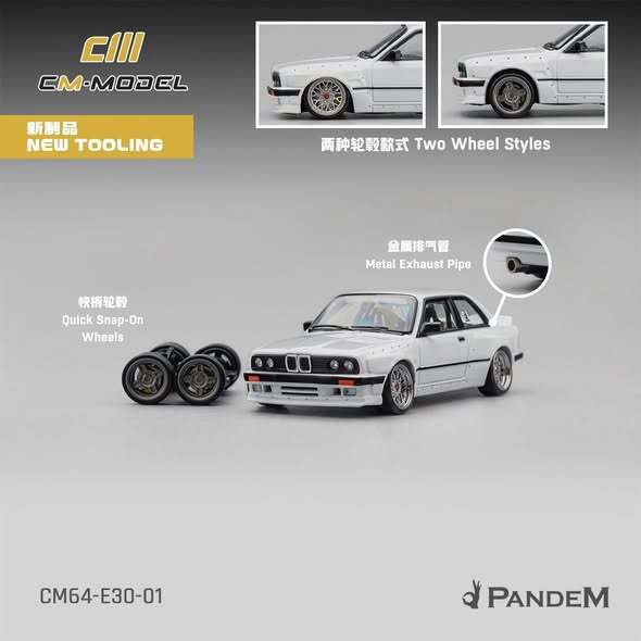 Mô hình ô tô BMW M3 E30 sedan Pandem rocket bunny 1:64 CM