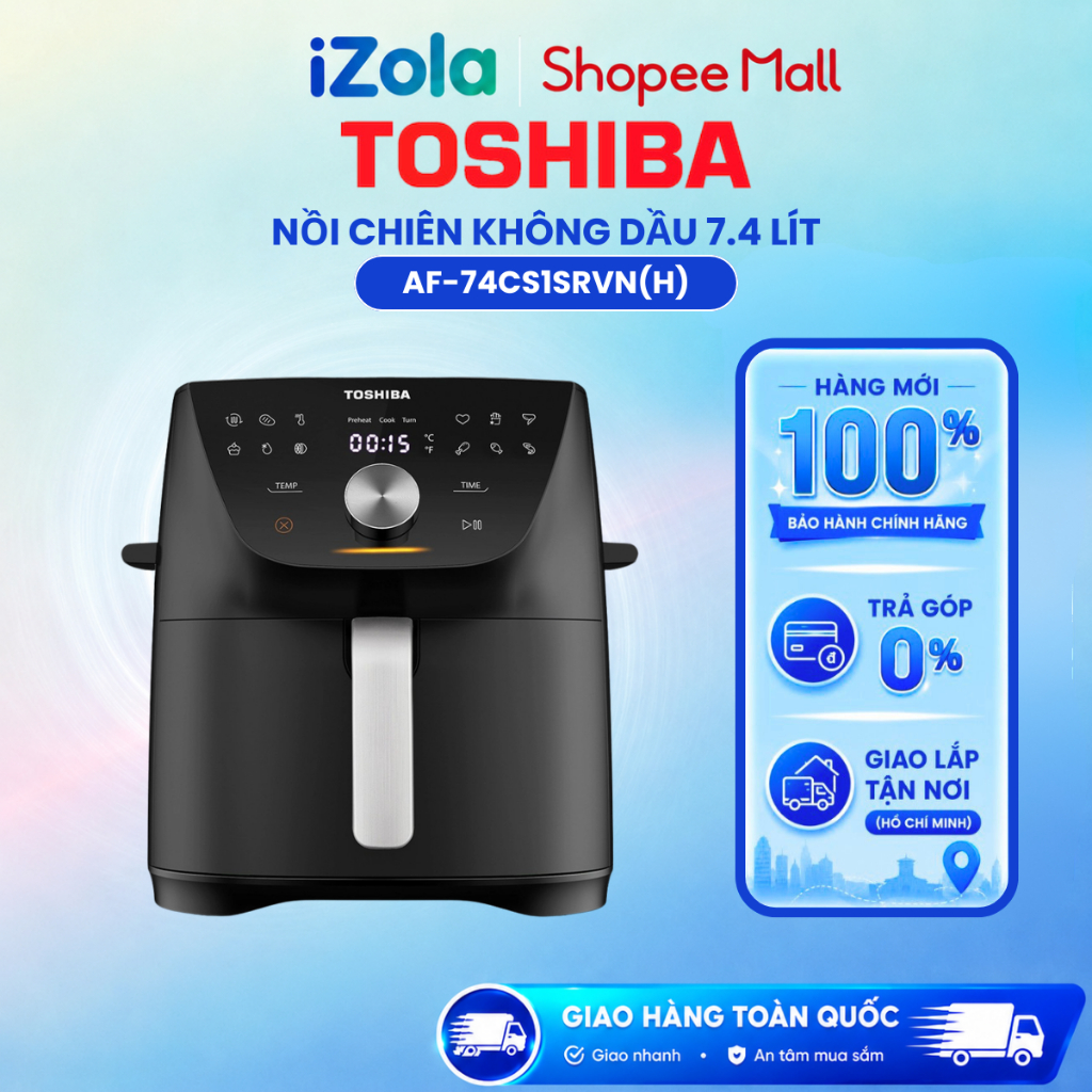 AF-74CS1SRVN(H) - Nồi chiên không dầu Toshiba 7.4 lít AF-74CS1SRVN(H) - Hàng chính hãng