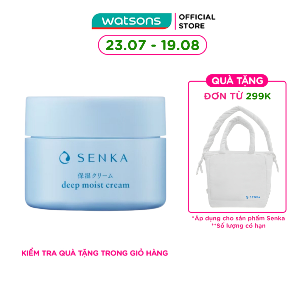 Kem Dưỡng Senka Deep Moist Cream Cấp Ẩm Chuyên Sâu 50g
