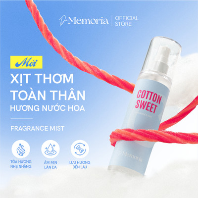 [MỚI] Fragrance Mist Xịt Thơm Toàn Thân Hương Nước Hoa De Memoria 150ml - Hương Thơm Ngọt Ngào, Trong Trẻo, Thanh Khiết