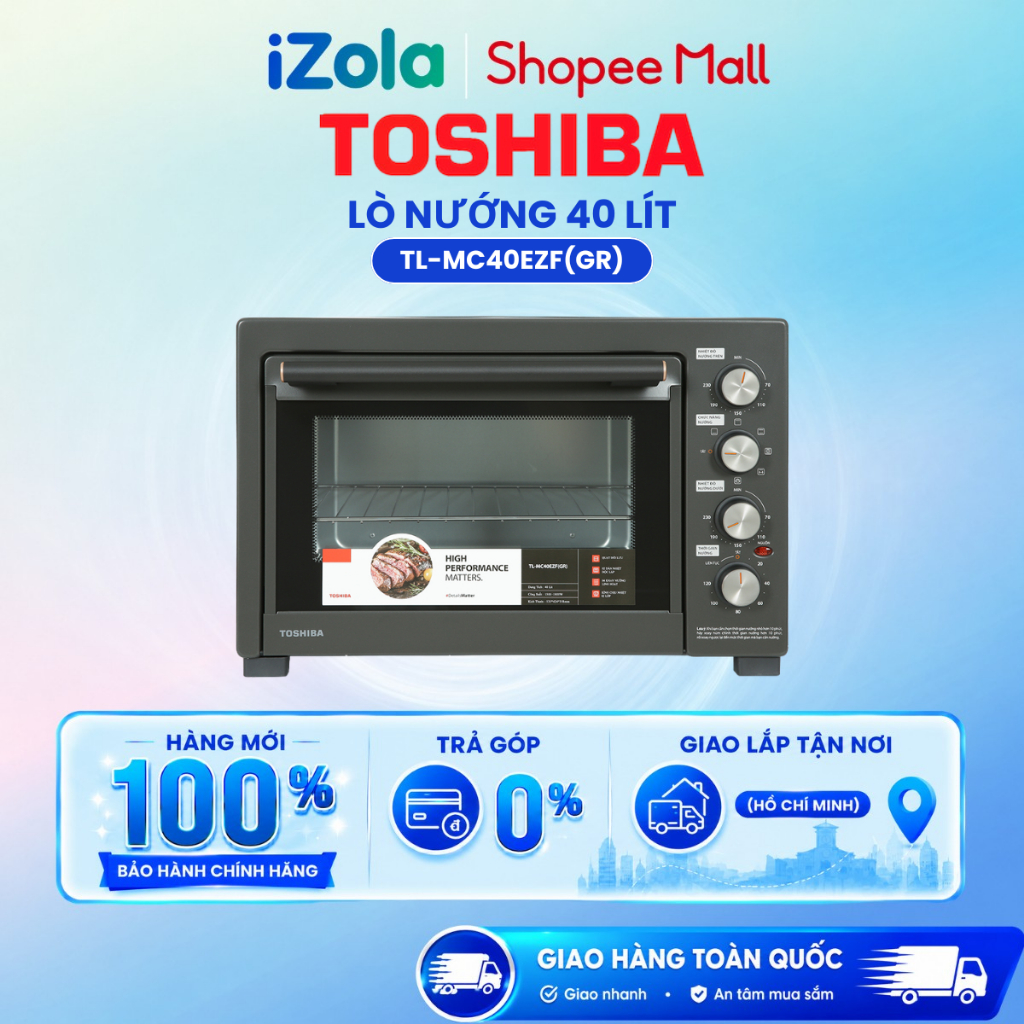 TL-MC40EZF(GR) - Lò nướng Toshiba TL-MC40EZF(GR) 40 lít - Hàng chính hãng